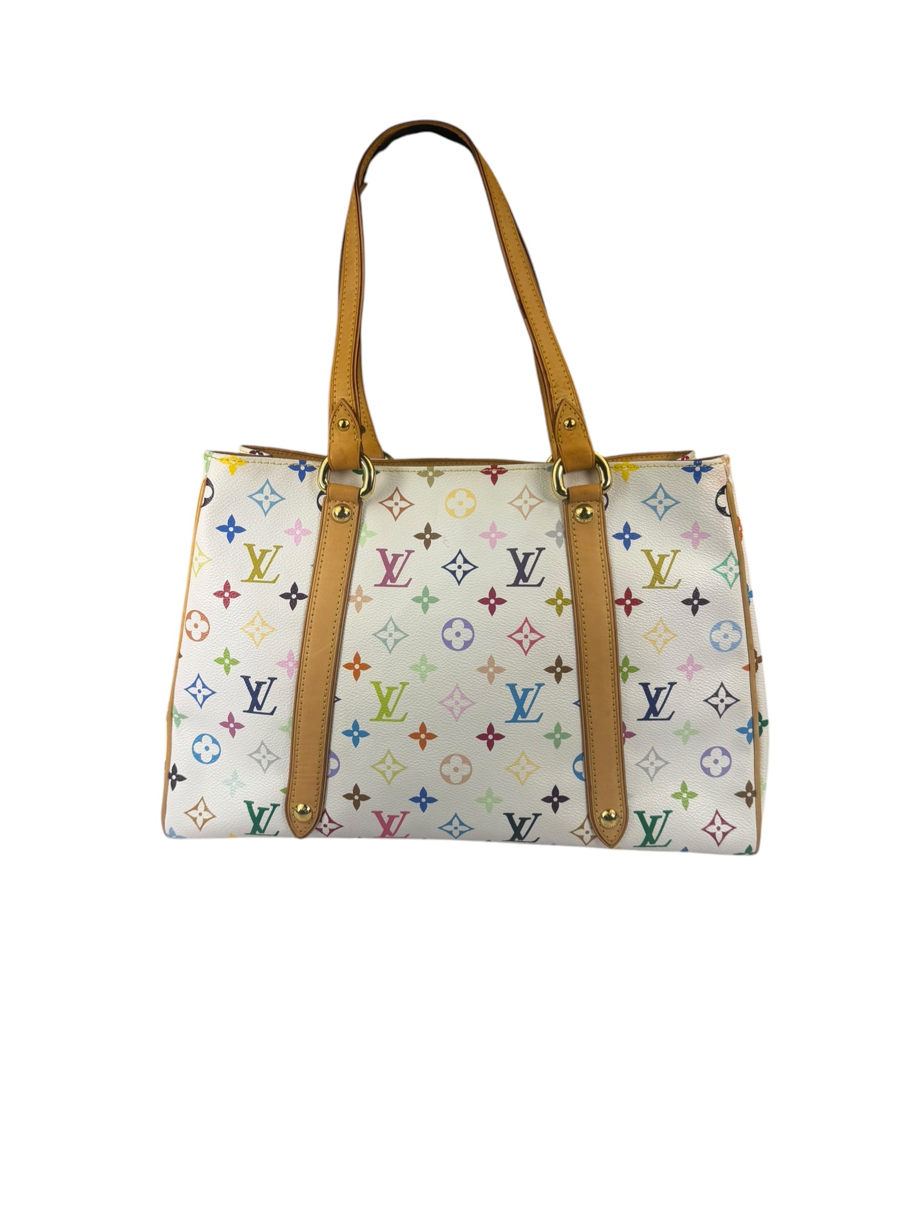 Louis Vuitton White Murakami Aurelia MM Tote Bag