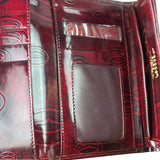 Cartier Red Patent Leather Must De Cartier Tri-Fold Wallet