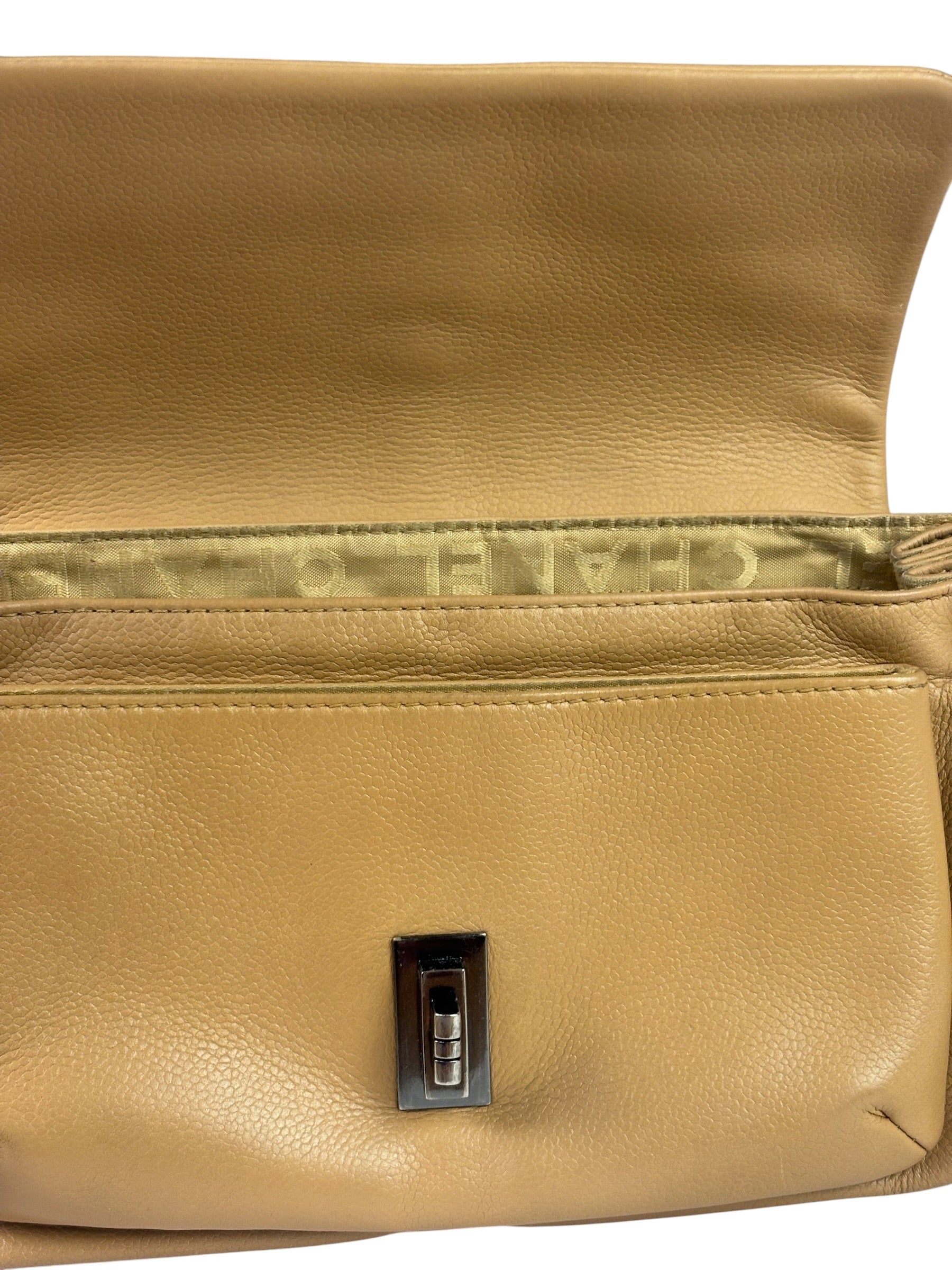 Chanel Beige Leather Reissue Accordion Shoulder Bag 2003