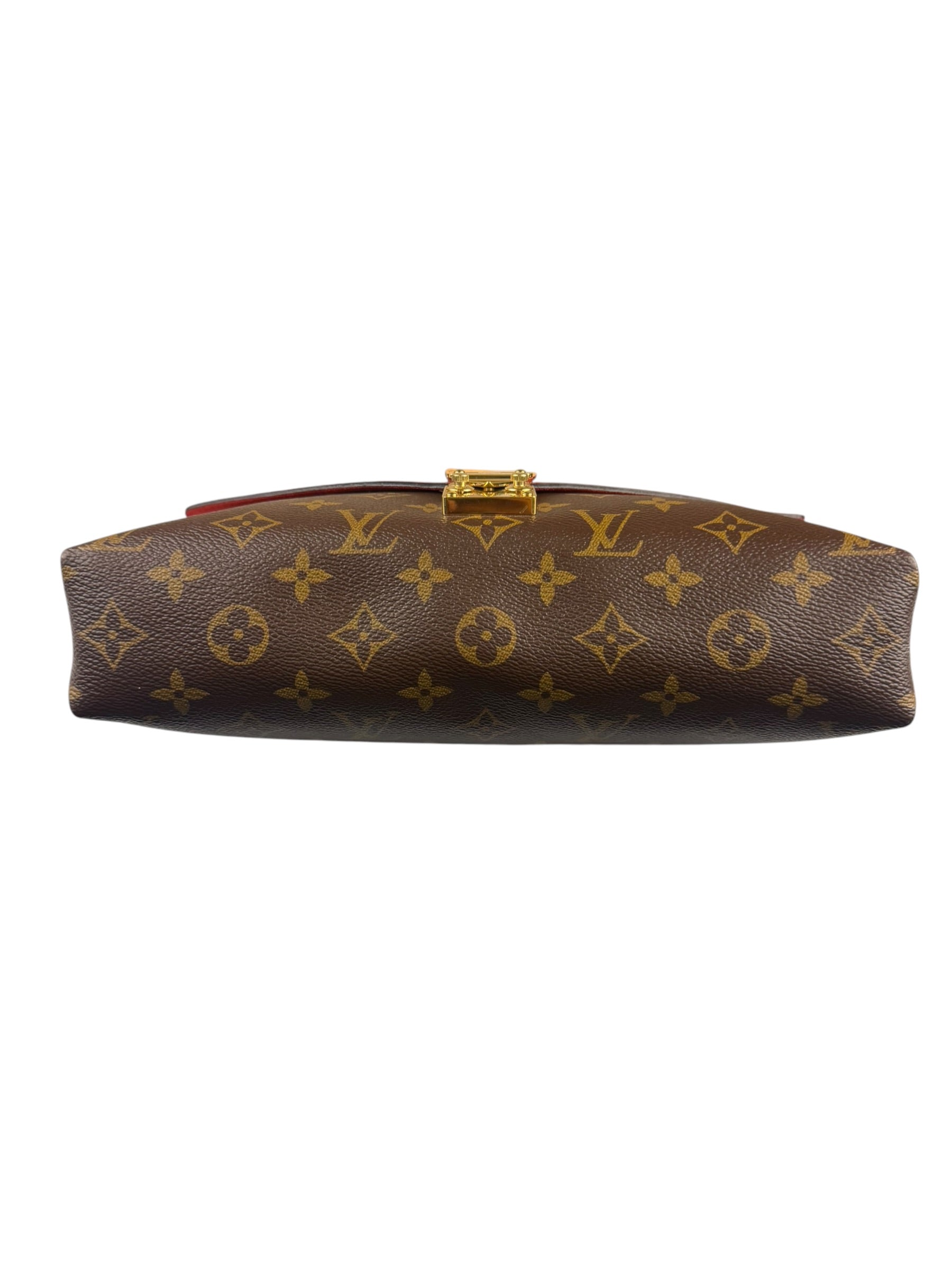 Louis Vuitton LV Monogram Red Leather Pallas Chain Bag
