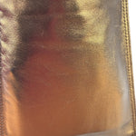 Chanel Vintage Metallic Bronze Leather Crossbody Bag 1997