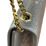 Yves Saint Laurent Metallic Silver Leather Kate Small Tassel Shoulder Bag