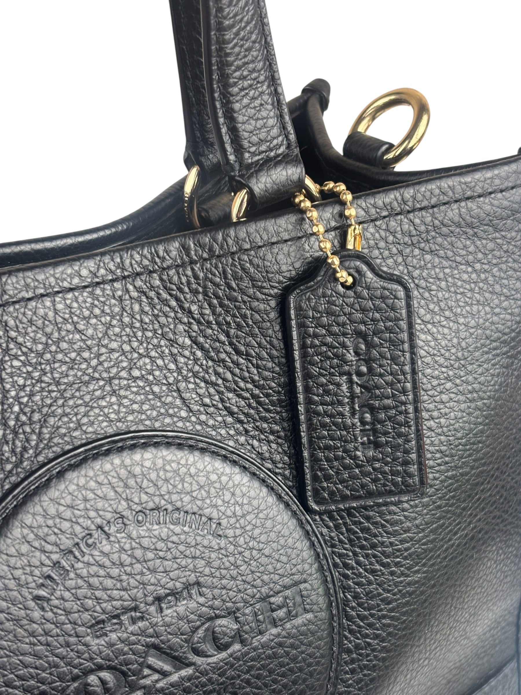 Coach Black Dempsey Carryall 2-Way Bag