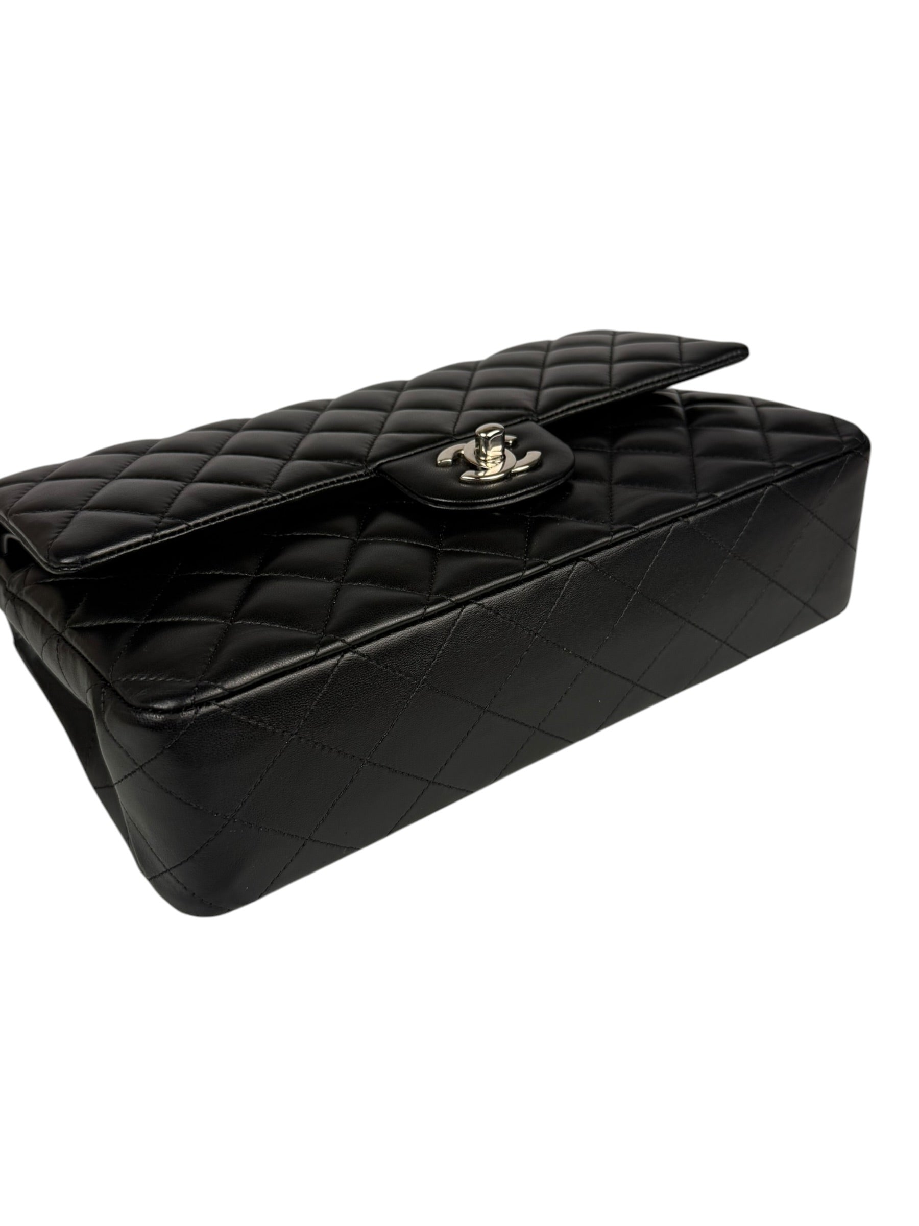 Chanel Black Quilted Leather Classic Medium Double Flap Bag 2017