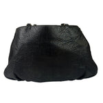 Fendi Vintage Black Leather Mia Chain Tote