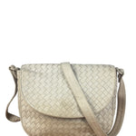 Bottega Veneta Vintage Beige Intrecciato Crossbody