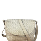 Bottega Veneta Vintage Beige Intrecciato Crossbody