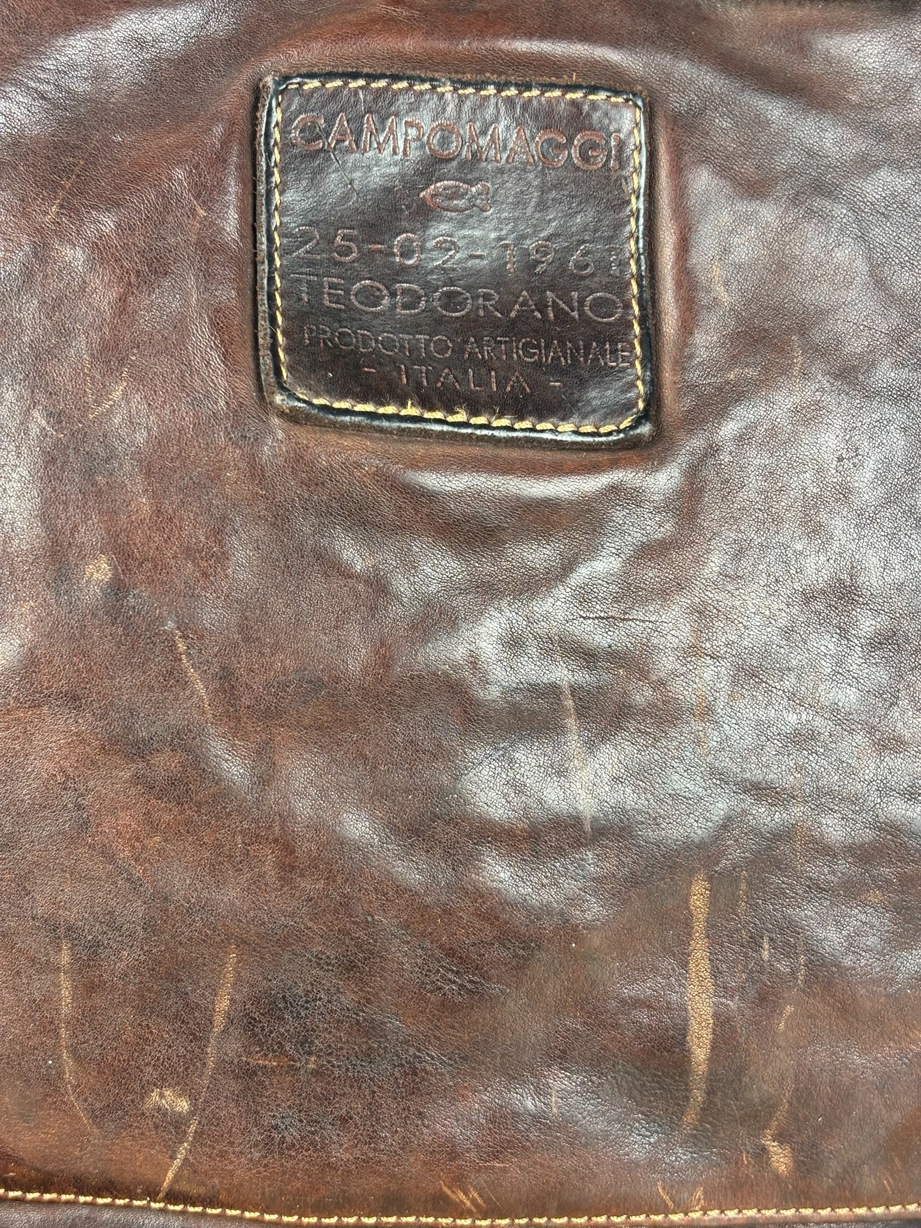 Campomaggi Dark Brown Leather 2 Way Tote