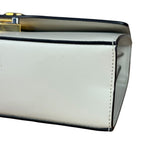 Gucci Ivory Leather Zumi Two-Tone GG Crossbody Bag