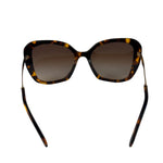 Prada Tortoise Shell SPY 03Y Oversized Butterfly Sunglasses