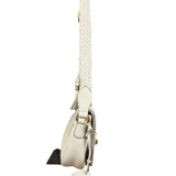 Gucci Limited Edition White Leather Marrakech Satchel Shoulder Bag