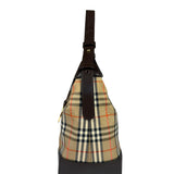 Burberry Vintage House Check Canvas/Leather Shoulder Bag