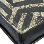 Gucci Beige/Black GG Caleido Web Zip Crossbody Bag