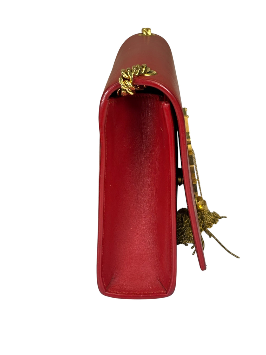 Yves Saint Laurent Red Leather Medium Kate Shoulder Bag