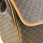 Celine Vintage Macadam Coated Canvas Weekender Travel Bag