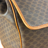 Celine Vintage Macadam Coated Canvas Weekender Travel Bag
