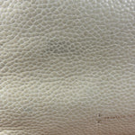 Brunello Cucinelli Ivory Grained Leather Tote Bag