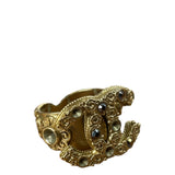 Chanel Gold-Plated Flower-Motif Cocktail Ring