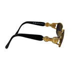 Fendi Gold/Blue Oval Metal Framed Sunglasses