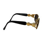 Fendi Gold/Blue Oval Metal Framed Sunglasses