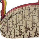 Christian Dior Vintage Trotter Canvas Rasta Crossbody Bag