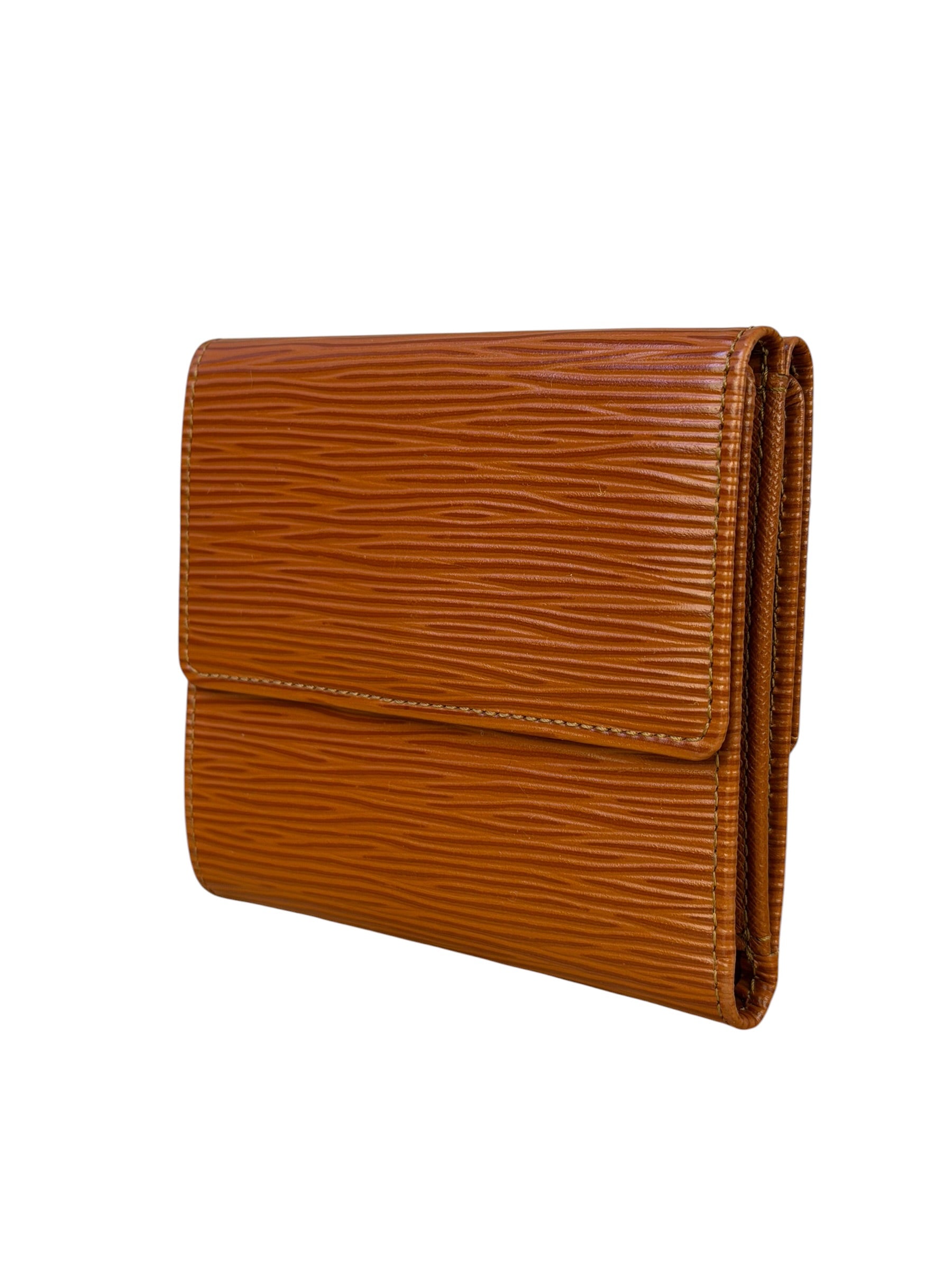 Louis Vuitton Brown Leather Elise Compact Wallet