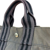 Hermes Grey Canvas Fourre Tout PM