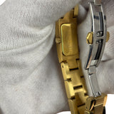 Gucci Vintage White Dial Rectangular Link Bracelet Watch