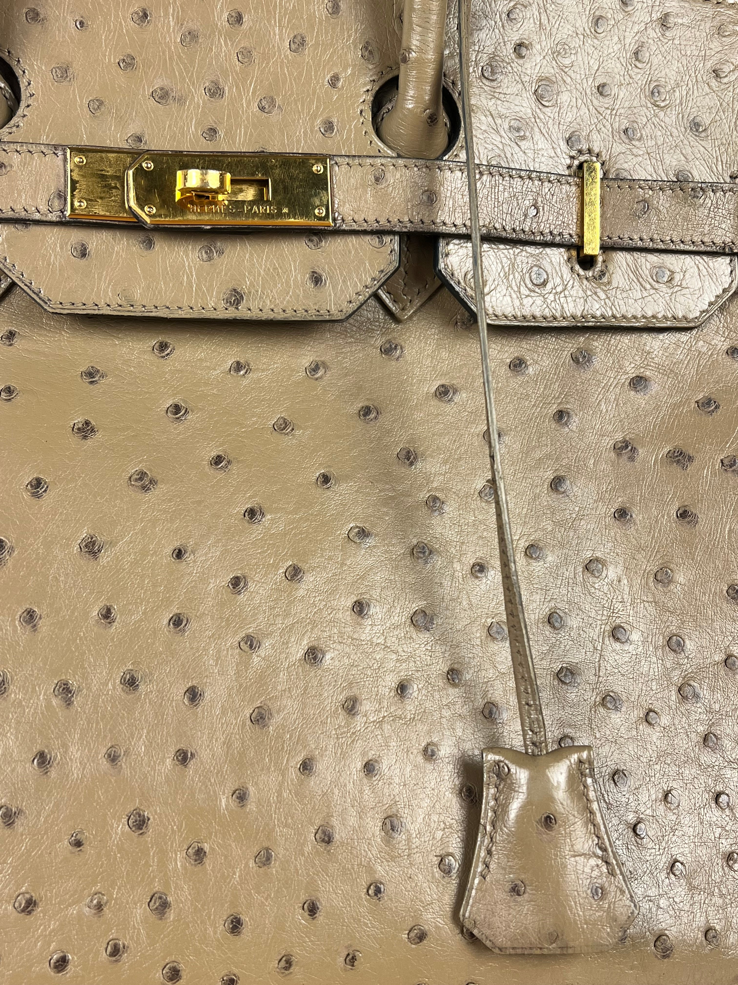Hermes Birkin 35 Mousse Ostrich 2001