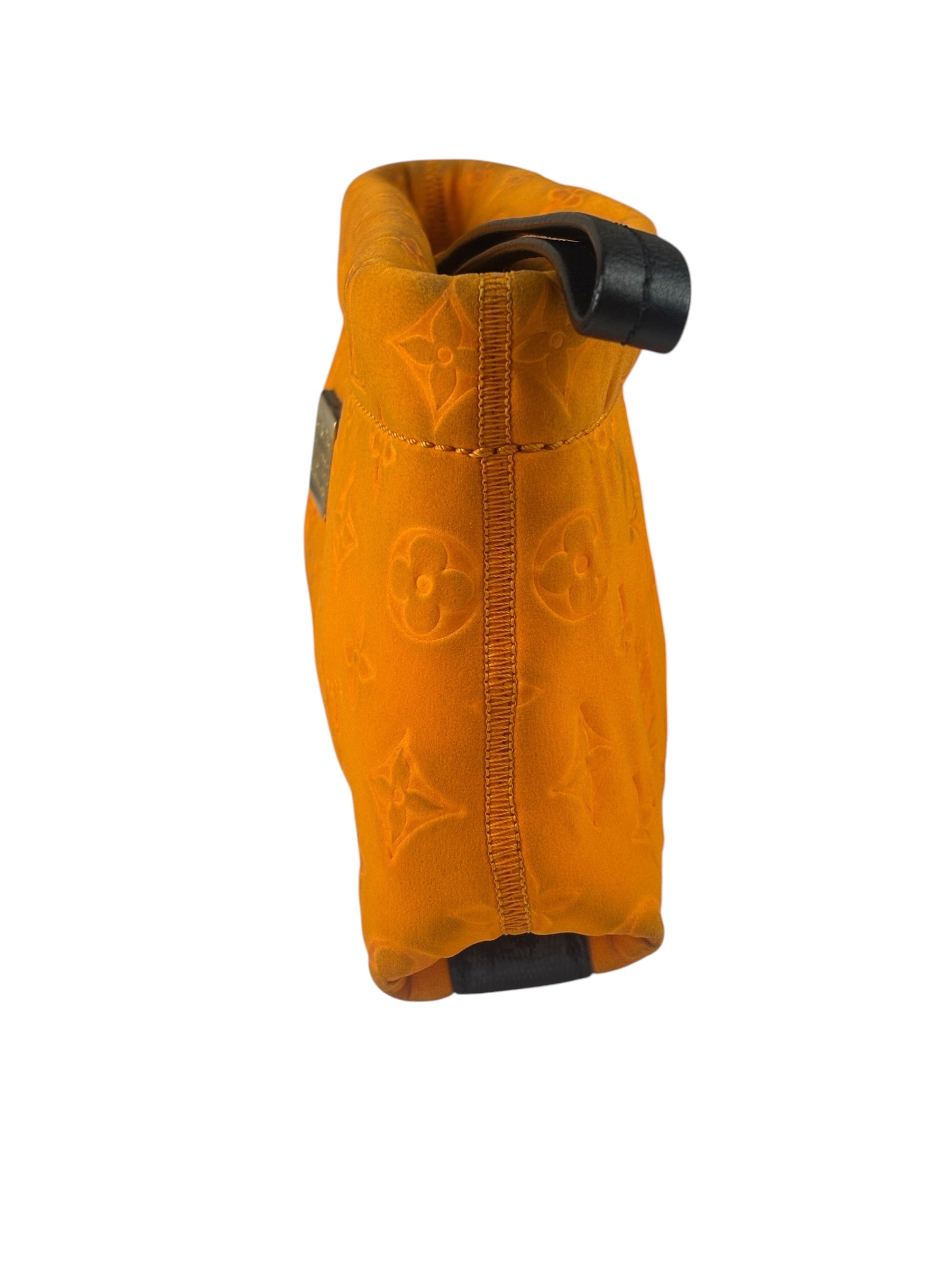 Louis Vuitton Vintage Orange Monogram Neoprene Scuba Clutch
