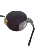 Chanel Vintage Silver Round Frame Sunglasses