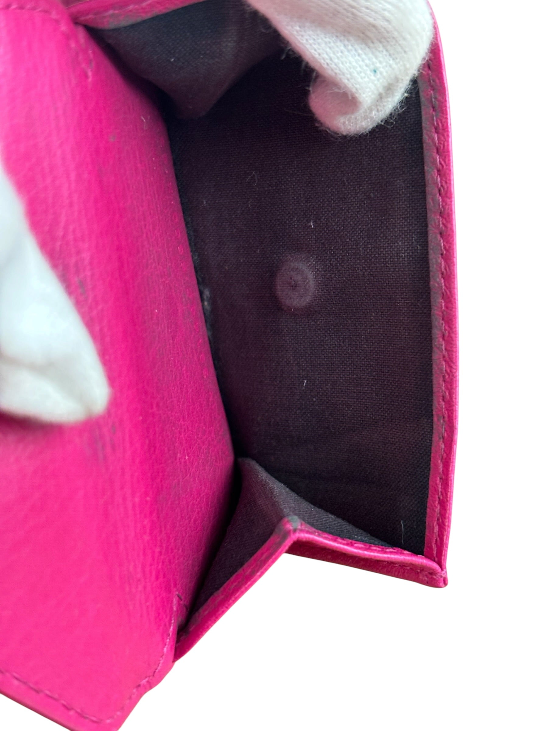 Balenciaga Hot Pink Papier Mini Wallet