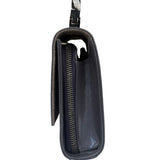 Gucci Grey Patent Leather Flap Mini Shoulder Bag