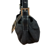 Fendi Mini Baguette Neoprene Black