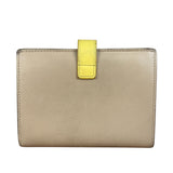 Celine Vintage Beige/Yellow Medium Strap Wallet