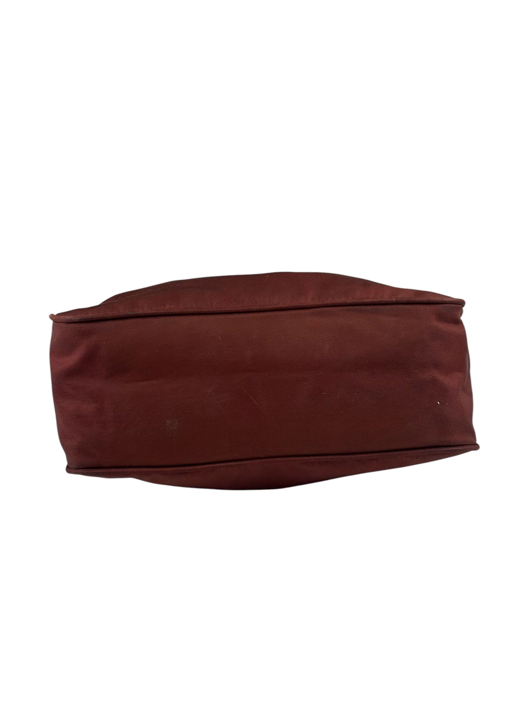 Prada Vintage Burgundy Nylon Pochette