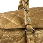 Chanel Gold Quilted Lambskin Lady Braid Flap Bag 2005