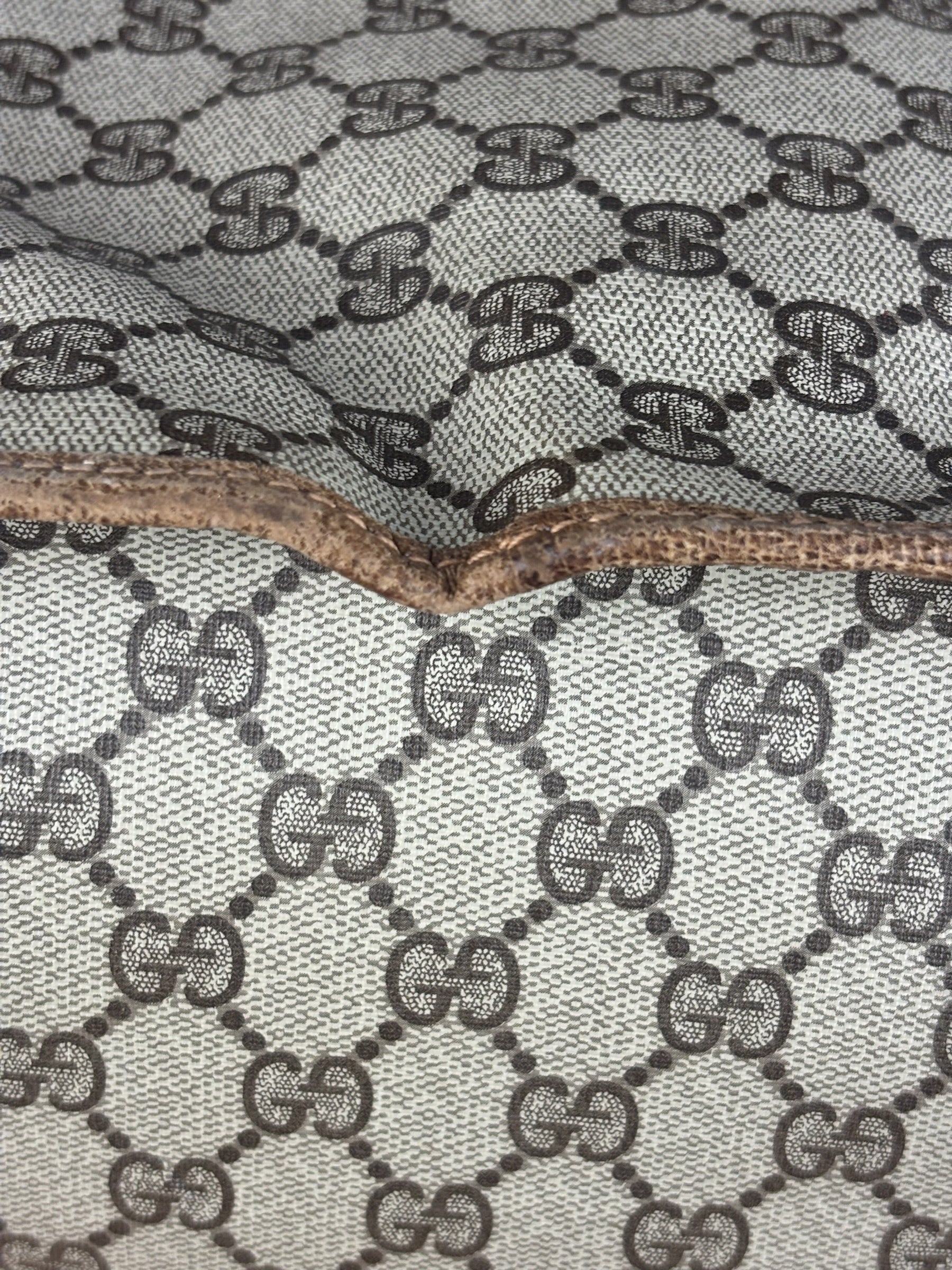 Gucci GG Vintage Coated Canvas Boston Bag