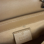 Gucci GG Marmont Matelasse Leather Mini Crossbody Bag Beige