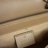 Gucci GG Marmont Matelasse Leather Mini Crossbody Bag Beige