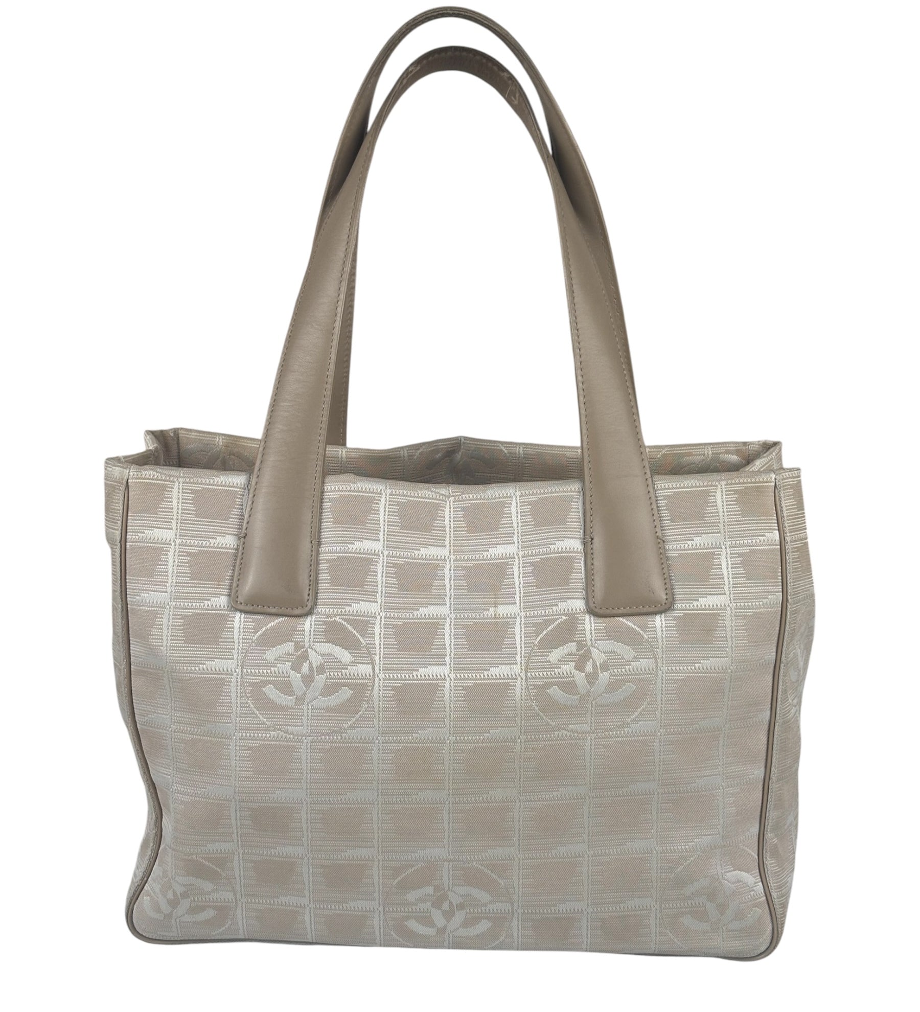 Chanel Beige Travel Line Nylon Shoulder Bag-2003