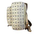 MCM Beige Leather Monogram Medium Stark Backpack