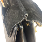 Chloe Black Suede/Leather Faye Bracelet Crossbody Bag