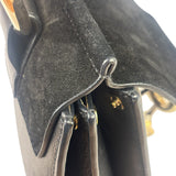 Chloe Black Suede/Leather Faye Bracelet Crossbody Bag