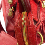 Balenciaga Red Calfskin Mini Le City Bag