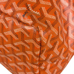 Goyard Saint Louis Orange Leather Tote Bag