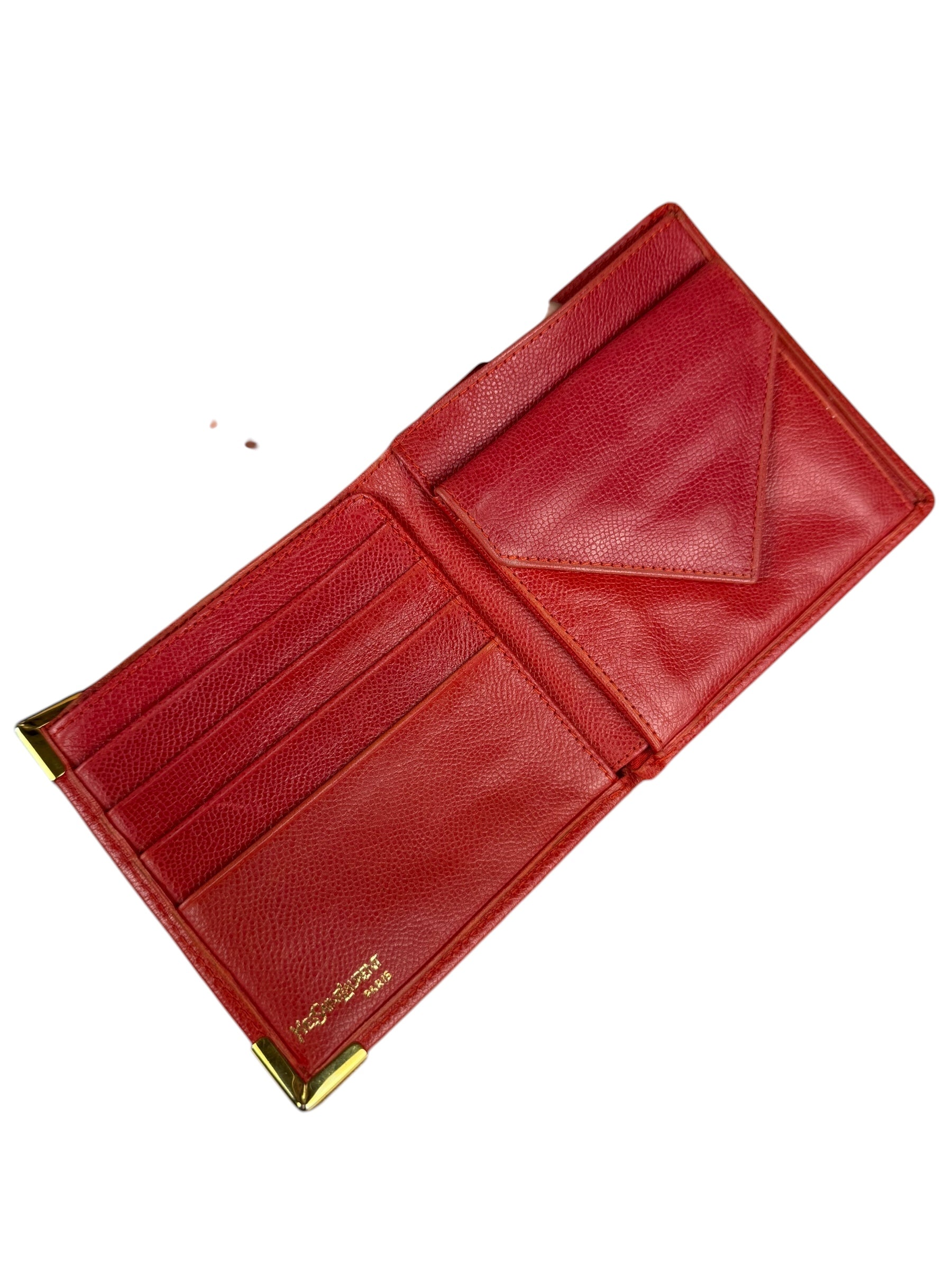 Yves Saint Laurent Vintage Logo Bifold Wallet