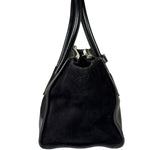Prada Black Leather/Suede Shoulder Bag