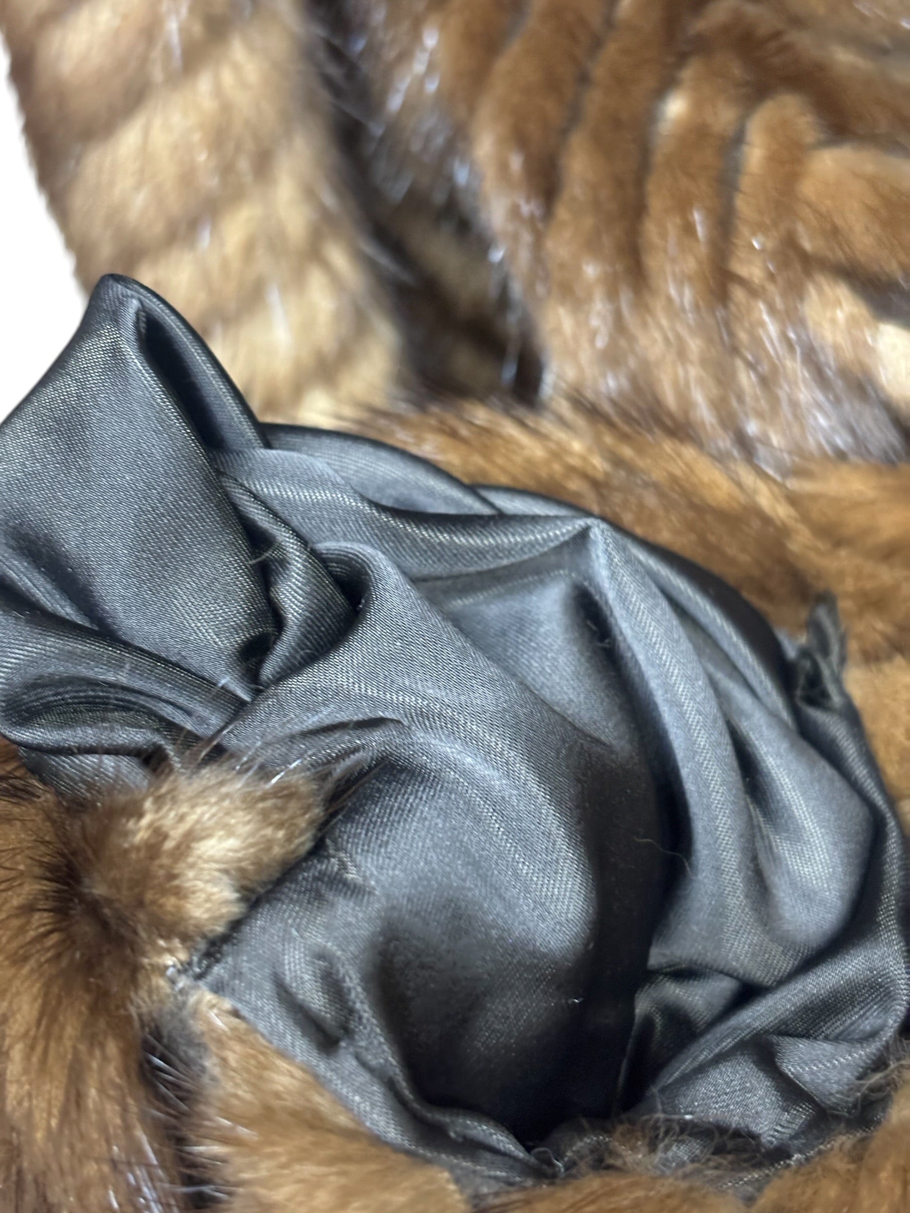 Vintage Brown Mink Fur Coat