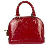 Louis Vuitton Red Vernis Alma BB Handbag